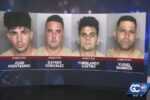 Four men were arrested after hunting on private land. Two were reported to Ice.