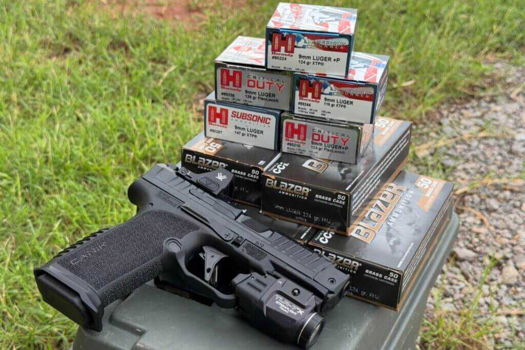 Hornady and range ammunition used for CANiK PRIME RADIAN velocity and accuracy testing