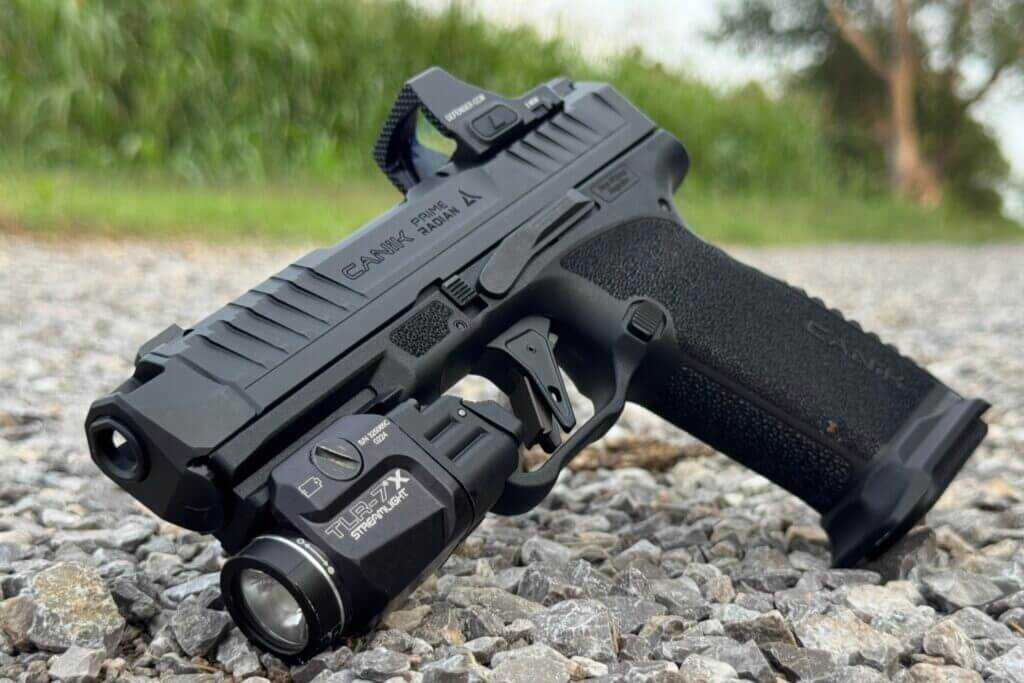 CANiK PRIME RADIAN EDC setup with Streamlight TLR-7X and Vortex Defender-CCW red dot