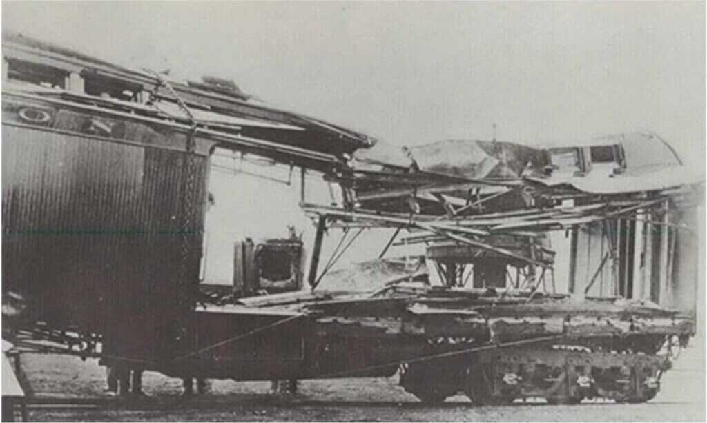 Old West train robbery scene showing how Elmer McCurdy’s nitroglycerin crimes went badly wrong