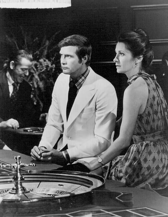 Lee Majors and Elizabeth Ashley in The Six Million Dollar Man from 1973 television era