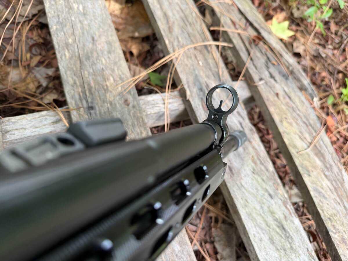 PTR HK G3 clone hooded front sight for fast target acquisition