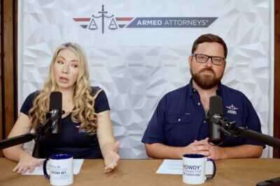 Emily Taylor and Richard Hayes of Armed Attorneys discuss Texas bar carry laws, 51% signs, and constitutional carry during a legal analysis podcast.