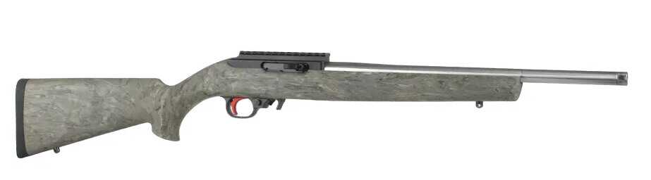 Bear Creek Arsenal BC 200 rimfire rifle with stainless barrel and green stock