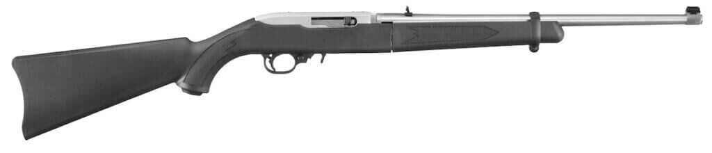 Ruger 10/22 Takedown rifle separated into two compact sections