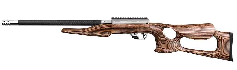 Volquartsen lightweight .17 HMR rifle with laminated thumbhole stock
