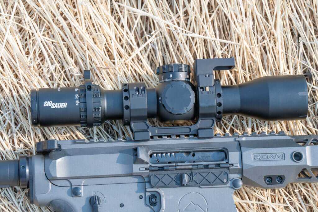 Project 47 Force 360 34mm scope mount showing its collet-style clamping system