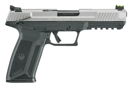 Ruger 57 5.7x28mm 4.94in 20+1 Silver Sli...