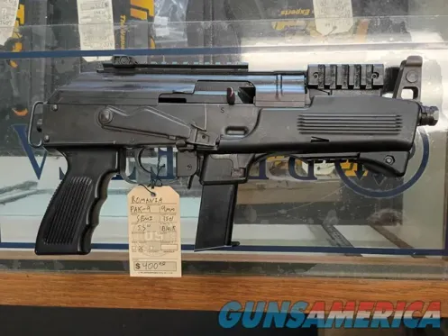 Romanian PAK-9 9mm AK-Style Semi Auto Pi...