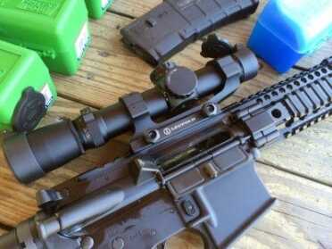 Blackout is the new Black—Daniel Defense DDM4v5 Review Accuracy testing was done using a Leupold Mark 4 MR/T 1.5-5x20mm 300 Blackout scope.