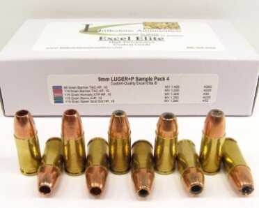 Littlestone Ammunition Sample Pack and SureSHOT Review Fifty-round sample packs include 10 rounds of five different loads. Our sampler included a diverse group of cartridge lengths and bullet profiles.