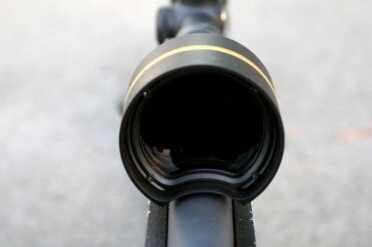Montana Rifle's MMR: Tactical Precision, Traditional Feel The Leupold VX-3L was designed with a bevel in the objective to allow to mounted lower to the bore while still giving it a large objective for low light performance.