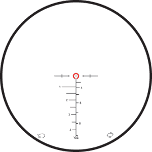 Leupold takes a different approach with the reticle: subsonic on the left and supersonic on the right.