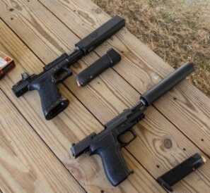 Two SilencerCo models that will work with subsonic 300 Blackout: the Osprey (top) and Octane (bottom)