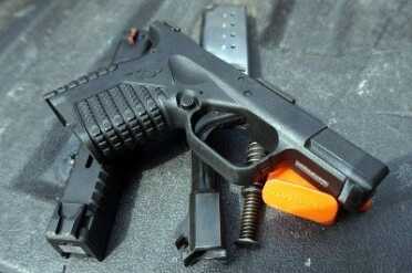 The gun comes apart easily for cleaning, and should be cleaned often to insure reliability.