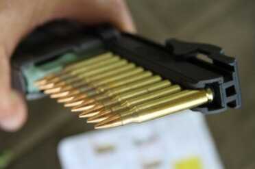 AR-15 Magazine Strip Loading Tool - StripLULA from MagLULA The rounds go right in.