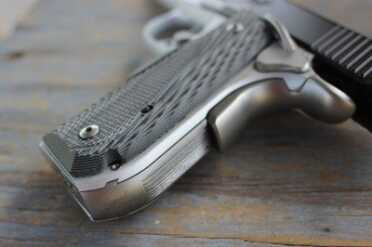 Kimber Master Carry Pro If you have smaller hands, the Round Heel grip should feel more comfortable. Either way, it makes the gun that much easier to conceal.