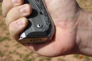Kimber Master Carry Pro If you have smaller hands, the bobbed grip should feel more comfortable. Either way, it makes the gun that much easier to conceal.