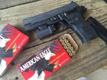 Sig Sauer's Single Action Sensation: The P226 Elite SAO American Eagle 9mm 147 grain flat point ammo turned out to be a great solution for competition shooting with a 951 fps velocity from this gun.