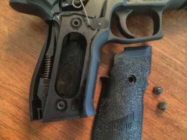 Sig Sauer's Single Action Sensation: The P226 Elite SAO Two-piece grips are attached with two flathead screws per side.