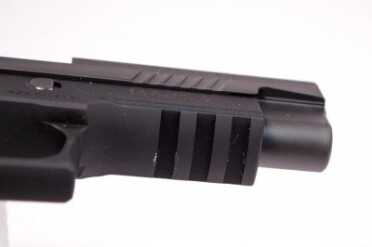 Sig Sauer's Single Action Sensation: The P226 Elite SAO This model includes a Picatinny rail for attachment of lights, lasers, can openers - whatever.