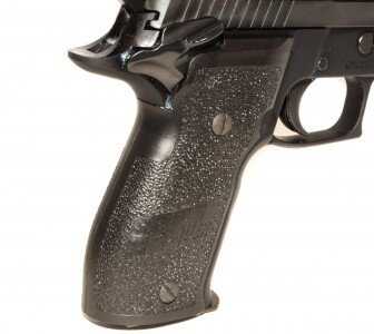 Sig Sauer's Single Action Sensation: The P226 Elite SAO The two-piece grips are very similar in feel to the new E2 single-piece grips.