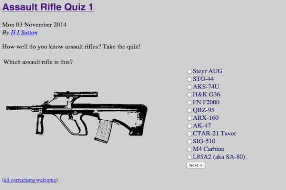 Take the Assault Rifle Quiz! Take the quiz!