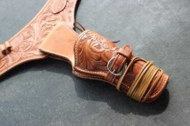 Steel-lined to help the holster keep its shape.