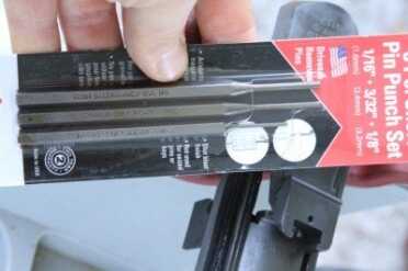 M1A Sniper - On the Cheap, or All the Way? Don't be intimidated by the work. You can get these punches at Home Depot.