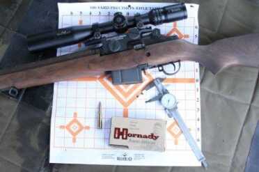 M1A Sniper - On the Cheap, or All the Way? I tested for accuracy with a couple different types of ammo. I could shoot this Hornady 168 grain Match .308 into just under 1.5 MOA reliably and repeatably.