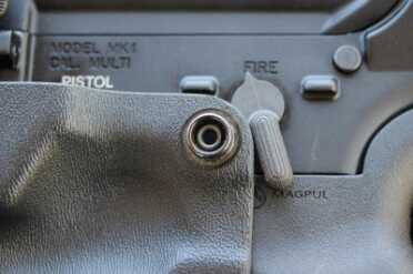 Everyone Needs an AR Holster The gun should be safe when you put it in the holster. The edge of the Kydex may even ensure that.