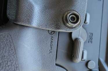 Everyone Needs an AR Holster When the selector points to "Safe," the Kydex clears just fine.