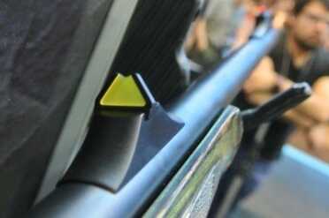 3 New Sauer 101s--SHOT Show 2015 Rear sight on Scandic.