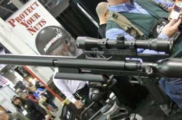 .45 Cal/800fps Air Gun Protects Your Nuts - AirForce Rifles - SHOT Show 2015 dsfsafsd