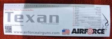 .45 Cal/800fps Air Gun Protects Your Nuts - AirForce Rifles - SHOT Show 2015 Yes, Texas is in the USA.