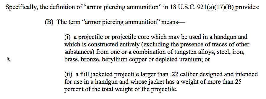Ammo Ban? How We Get Facts Wrong on M855 Excerpt from the LEOPA now being used to judge M855's status.