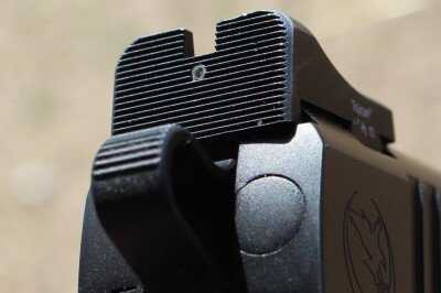 The Single Stack 9mm Perfected--Nighthawk T4 The Heine sights have a lot of real estate, and a very small dot to align with the front. While it isn't my preferred sight system, it is capable of solid results.