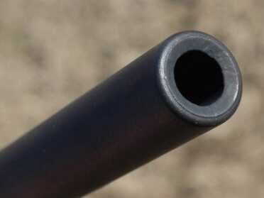 A Carbine in a Backpack--TNW Survival Rifle Review The crown on the barrel.