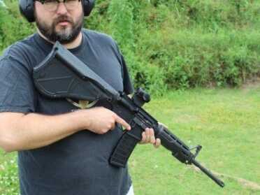 Mule Tac--Glock In A Stock Review You can see how big the MULE is.