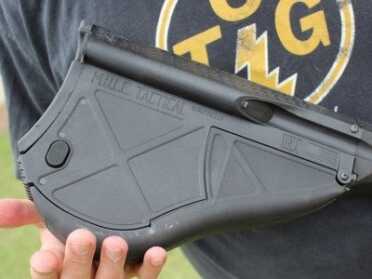 Mule Tac--Glock In A Stock Review There is a Glock inside. I know because it is heavy.