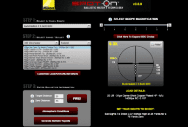 Savage M-11 Trophy Hunter XP Package Review Nikon's Spot On online tool helps map the ballistic drop compensation reticle to your specific rifle and ammo combination.