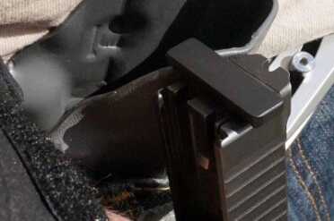 TacRack--Makes Slide Racks Easy Or use the edge of a Kydex holster.