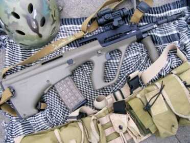 The Steyr AUG M3 A1--A New Take on the Old Bullpup The Steyr AUG is in service with nearly 40 countries and law enforcement agencies including the US, Austrailia, New Zealand, and Ireland.