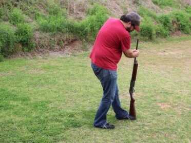Shooting History-Winchester's Widow Maker?--Old Gun Review Step 2: Shove it down into the receiver.
