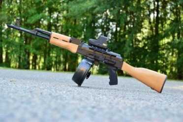 The 100% American Made AK: The Ras-47 There are a wide variety of mags available for the RAS-47, which will take any traditional AK mags.
