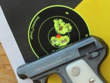 The Used Market: The Pocket .25 Taking my time the little Galesi is capable of a pretty tight group from 15 feet.