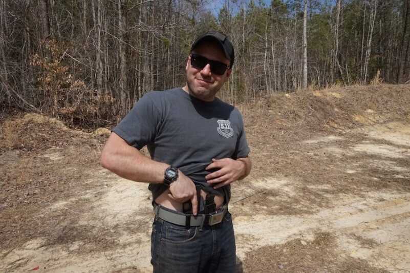 And the rigid form allows for easy re-holstering, even when the rig is under the tension of a belt.