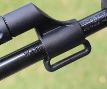 Another nod to the AK is the faux gas tube. There's no piston in the Blaze, just a straight blow-back.