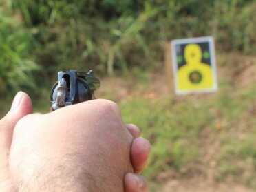 The Used Gun Market--Smith & Wesson Model 30 Double action hammer on the way back.