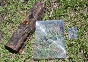 Prepping 101: Starting Fires with Sparks and the Sun The large 7 x 10 Freznel Magnifier works great. The small one not so much.